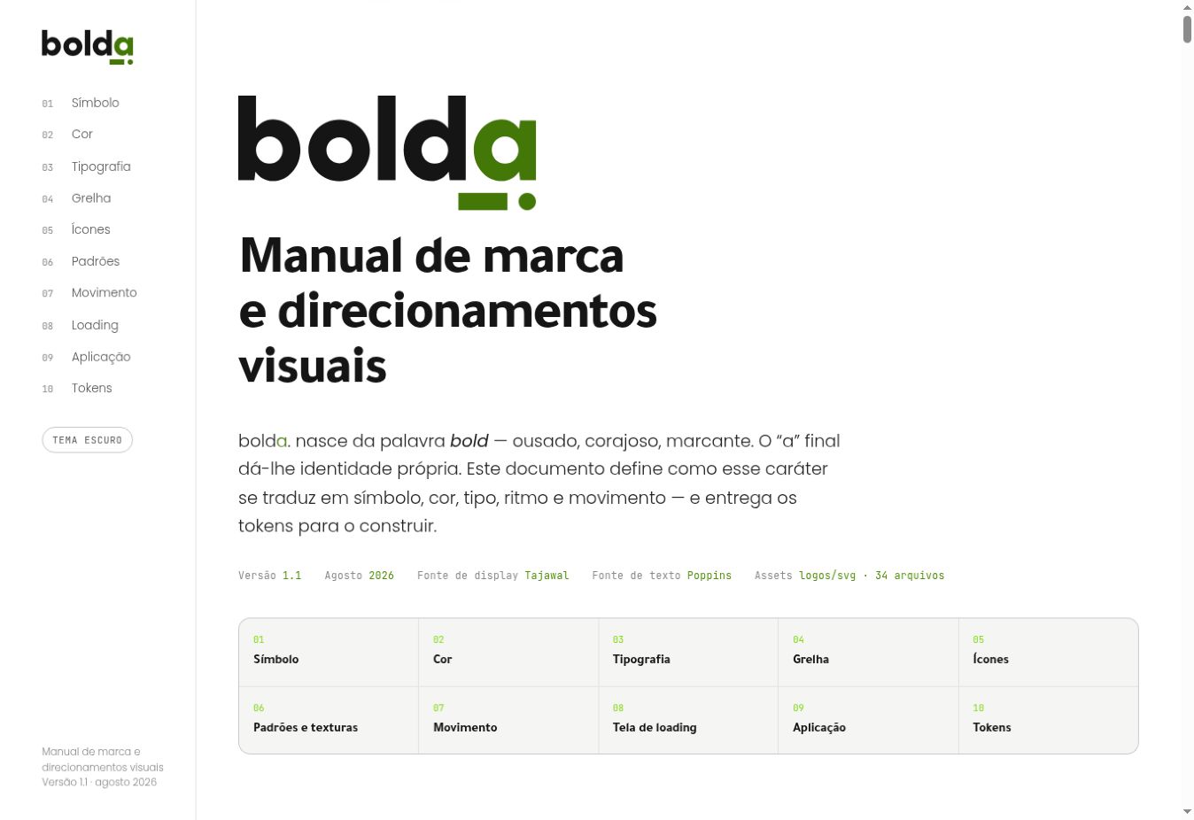 Prévia do manual digital da Bolda